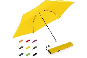 Doppler Taschenschirm Zero,99 Flat I Ultra leichter Regenschirm I Kleiner Schirm I Mini Regenschirm I Leicht zu Öffnen I Flach & kompakt I Taschenregenschirm windproof