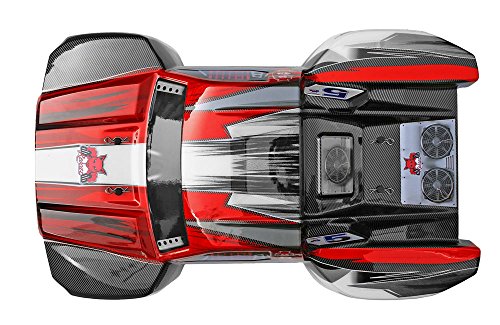 Redcat Racing Blackout SC 1/10 Scale Electric Short Course Truck with Waterproof Electronics Vehicle, Red