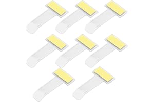 OHREN 8 Pezzi Clip Autoadesivi Porta Biglietti per Parabrezza Auto, Supporto per Ticket per Auto, Camper, Furgoni, Caravan (Trasparente)