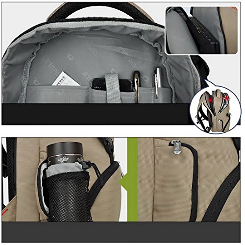 XSY Imperm  able Sac    Dos Photographe Reflex Cam  ra Sac Photo pour Canon Nikon Sony Pentax Arm  e Vert