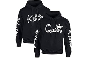Couple Camp King Queen Pullover Partner Hoodie für Paare mit Fun Spruch