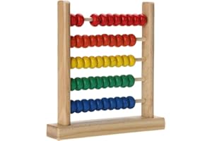 AMASAWA Abaco in Legno Calcolatrice Gioco,Abaco Classico Giocattolo in Legno,Applicabile ai Giocattoli Educativi Prescolari Dell'abaco dello Sviluppo intellettuale dei Bambini