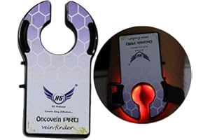 HG WELLNESS Rechargeable Vein Finder for IV Access – ONCOVEIN PRO LED Vein Finder Light for Phlebotomy in Clinics and Home Use – Ideal for All Skin Tones