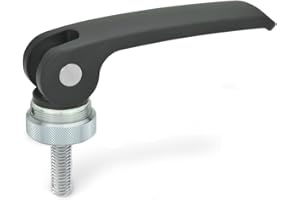 Ganter Normelemente GN 927-82-M6-50-A-B 927-82-M6-50-A-B-eccentric clamp with screw, Form A: with adjusting nut, Gewindelänge l2: 50mm