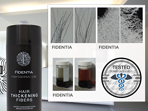 Fidentia Premium Schütthaar Streuhaar – Professional Line Haarverdichtung BEI LICHTEM, FEINEM HAAR 10g, Dark Brown – Dunkelbraun - 4