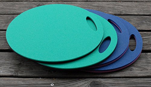 doppeltes Schaumstoff Sitzkissen wasserdicht Sitzunterlage mit Griff 350mm x 14mm 2 farbig - 2