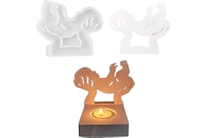 ‎HCHZSH123 Silikonformen Gießformen, Silikonform Kerzenhalter, DIY Kombination Gießform Kerzenhalter, Gipsformen zum Gießen (Einsatz - Baby)
