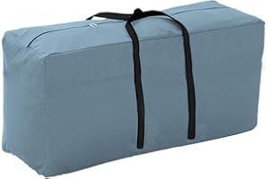 Yolaka Outdoor Patio Furniture Seat Cushions Storage Bag with Zipper and Handles 173x65x51 Grey Waterproof