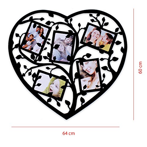 Wandsticker WOP-ART Bilderhalter für 5 Fotos 10x15cm schwarz - 2