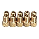 Vktech 10PCS Converter Presta to Schrader Bicycle Bike Valve Adaptor Tube Pump Tools