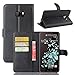 Produktbild Owbb Hülle für HTC U Ultra Ultra Schlanke Handyhülle Premium PU Ledertasche Flip Cover Wallet Case mit Stand Function Innenschlitzen Design Schwarz