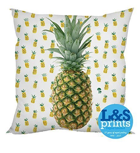 ANANAS DURCHGÄNGIGES WASSERFEST 18 X 18 " KISSEN IDEAL FÜR DIE GARTEN