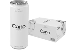 CANO WATER Still Spring Water Multipack Cans (24 x 330ml), Ringpull Lids