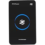 Zunate Kartenlesegerät, RFID Kartenleser Smart IC USB Kontaktlos Card Reader aus Acrylplatte, unterstützt 13,56 MHz,am meiste