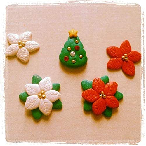 Stella Di Natale In Pasta Di Zucchero.Stella Di Natale Gialla Rossa Albero Di Natale Anello Collana Bracciale Orecchini Personalizzati Su Richiesta Amazon It Handmade