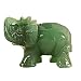 Produktbild Merssavo 1.5 Zoll Hand geschnitzte Aventurin Jade Stein Craving Glücklichen Elefanten Feng Shui Statue