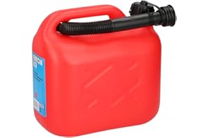 Galvog® 5L Plastic Jerry Can with Spout - Emergency Backup for Vehicles (Red)