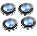 Price comparison product image 4x Centre Caps 68mm Wheel Centre Caps Blue White Logo Emblem Wheel Badge Centre Hub Caps Dust Covers Best Fit for BMW Wheels (eMarkooz)