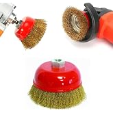Mucit Home &Ccedil;anak Vidalı Dalga Telli Fır&ccedil;a 75mm Sa&ccedil;aklı &Ccedil;elik &Ccedil;anak Tel Fır&ccedil;a Matkap Ucu Pas Boya S&ouml;k&uuml;c&uuml;