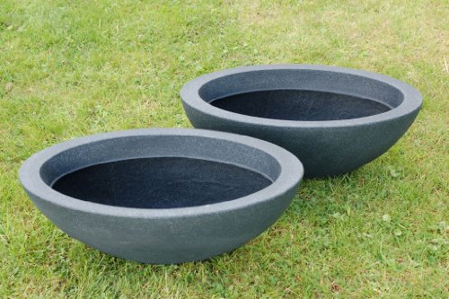 Pflanzschale oval anthrazit - 3