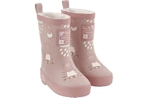 Grass & Air Kids Wellies, Peppa Pig Colour-Changing Childrens Rain Boots, Peppa Pink