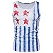 Produktbild Tank Top Herren URSING American Flag Ärmellos T-Shirt Männer Achselshirt Tankshirt Muskelshirt Coole Sommer Tops Unterhemden Trainingshirt Tanktops Unterhemd Sport Fitness Shirts (XL, Weiß)