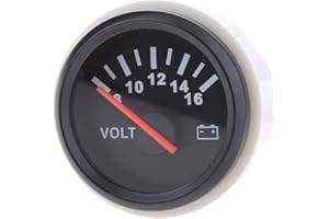 Gazechimp Voltmètre de Voiture 52mm / 2 '' de Batterie Marine de Bateau Marin de 9-32V - N3, 52mm 2 inch