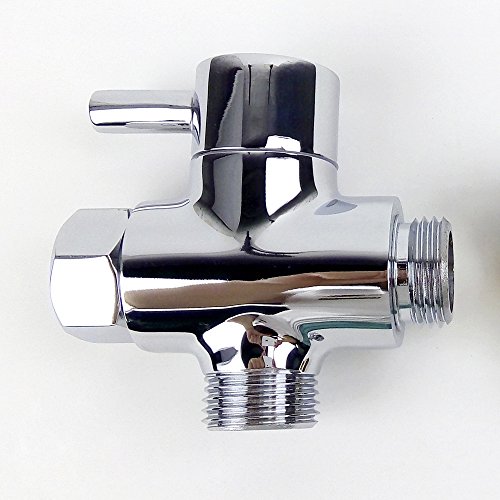 MINGOR SOLID MESSING Umsteller 3-Wege-Umschaltventil Alle 1/2 „IPS Duschsystem Ersatzteil, Poliertes Chrom - 5