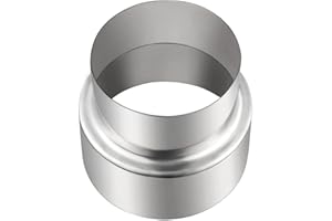 DNGH Riduzione Canna Fumaria Riduzione Tubo Stufa da 100 mm a 90 mm Riduttore Tubo Stufa Acciaio Inox Canna (100 mm a 90 mm)