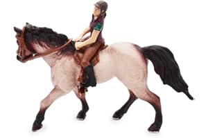 NTEVXZ Cavallo Figure con Cavaliere, Realistico Cavallo Figurine Modelli, Decorazione per Torta a Forma di Cavallo, per Bambini Scienza Giocattoli Educativi Collezionabili