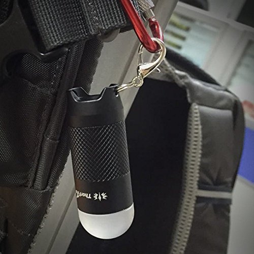 ThorFire Schlüsselanhänger Taschenlampe Mini Schlüsselanhänger Beleuchtung Hellbeleuchtung Drehenschalter KL02 keychain Handcranking - 7