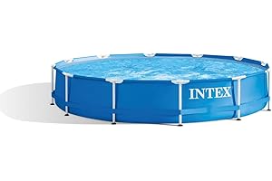 Intex 28210NP 366 x 76 cm Frame Pool Schwimmbecken Schwimmbecken Schwimmbad Metallrahmen blau