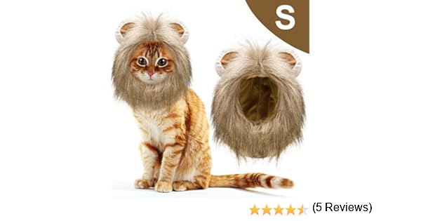 Pour Les Chiens Et Les Chats 1 Piece Costume Animal Halloween La Criniere De Lion Avec De Petites Oreilles Animaux De Compagnie Deguisements