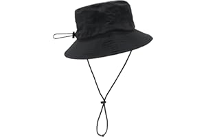 YAMEIZE Fashion Bucket Hat Packable - Fishing Hat Adjustable Summer Bucket Hats with String for Women Men UV Protection…