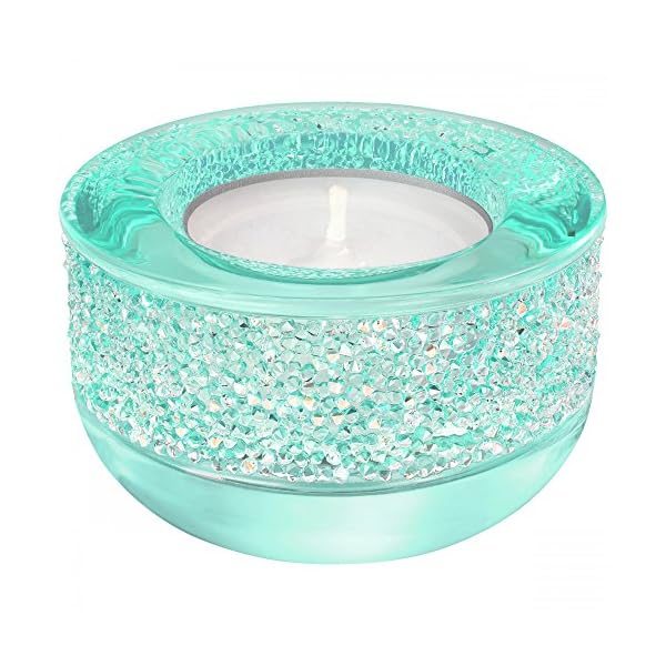Swarovski Shimer Candle Holder Light Blue