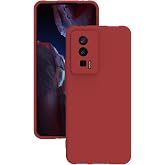 Xiaomi Poco F5 Pro İle Uyumlu Kılıf Kamera Korumalı Silikon Ruber Arka Kapak Kırmızı