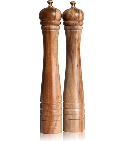 Macinapepe Manuale NCONCO In Legno - Grana Regolabile, Meccanismo Ceramica, Per Pepe E Sale - Foto 7