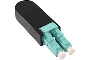 QIANRENON optic Multimode Duplex LC Loopback Adapter 10Gb OM3 UPC fibre Patchcord Looper Coupler 50/125μm Test Plug for Networks