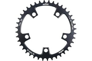 KTKEET Plato 110/130 BCD 36/38/40/42/44/46/48/50/52/54/56/58/60T, 5 tornillos, redondo, estrecho, ancho, para bicicleta de carretera de 9/10/11 velocidades, plegable