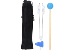 ZJCHAO Diapason Neurone/Sensoriel 64Hz Stimmgabel Aluminiumlegierung Stimmgabel Angebot Genaue Frequenzgang, Hammer Sound Healing Therapy Tool Set Zur Meditation Und Therapie (#21)