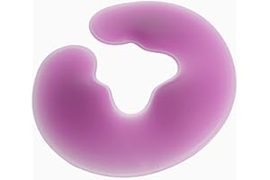 FOMIYES Cojín de Masaje de Silicona Cara Abajo Almohada Cara SPA Masaje Masaje Masaje Cara salón hogar Masaje Mesa cojín púrpura