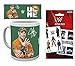 Produktbild Set: Wrestling, WWE, John Cena Foto-Tasse Kaffeetasse (9x8 cm) Inklusive 1 Wrestling Tattoo Pack (17x10 cm)