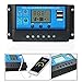 Produktbild GEZICHTA Solar-Laderegler 12 V/24 V, 10 A/20 A/30 A Solarmodule Akku LCD Display Controller mit automatische Regler Timer für LED-Beleuchtung oder Solar Home System (10 A)