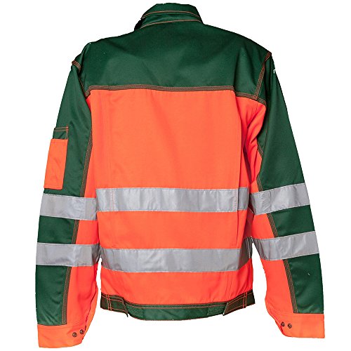 Planam Bundjacke Warnschutz, Größe 64, 1 Stück, orange / grün, 2008064 - 4