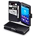 Produktbild Sony Xperia M5 Cover, Terrapin [ECHT LEDER] Brieftasche Case Hülle mit Kartenfächer und Bargeld für Sony Xperia M5 Hülle Schwarz