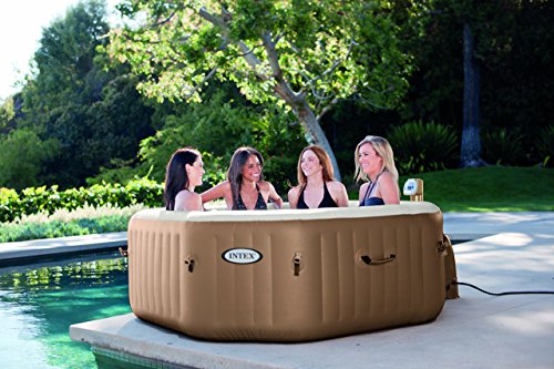 Intex 28414 Pure SPA Octagon – Bubble mit integriertem Kalkschutzsystem, 79 Zoll - 4