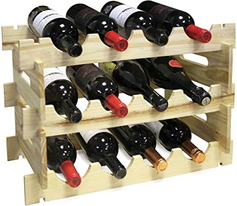 Vin Bouquet FIC 163 Modular bottle rack. Wooden bottle rack for 12 bottles