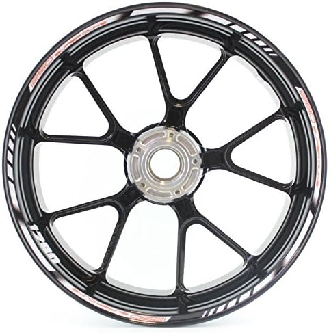 17" Wheel Arch/Rim Strips Stickers Decals Tapes Pre-Cut Water/UV Proof Rimstriping Reflective Motorbike/Motorcycle Graphics for KTM SuperDuke 1290 - White