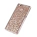 Produktbild Huawei P9 Lite Glitzer Handyhülle,Silikon Hülle für Huawei P9 Lite,Leeook Luxus Stylish Glänzend Kristall Glitzer Strass Schutz HandyHülle Rose Gold Slim Bling Weich Gel Silicone Rückseite Hülle TPU Tasche Schale Bumper Ultradünn Flexibel Schutzhülle für Huawei P9 Lite + 1 x Schwarz Eingabestift-Rose Gold Glitzer