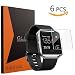 Produktbild Fitbit Blaze Schutzfolie, PEMOTech [Pack of 6] [extrem dünne Dicke] [9H Härte] [Kristallklar] [Anti-Kartz][Premium-gehärtetes Glas] für Fitbit Blaze Smart Watch 2016 (Pack of 6)